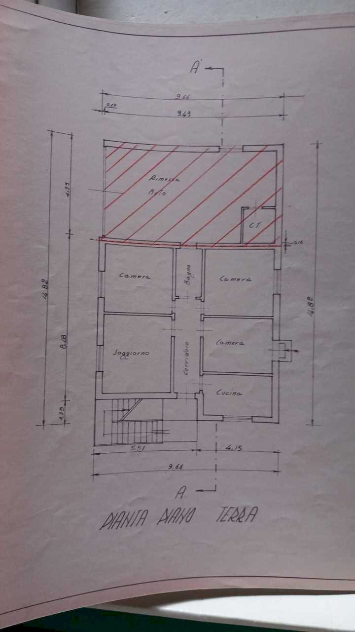 60333.jpg - Porzione di casa Viale Veneto 113, Riccione - planimetria 1