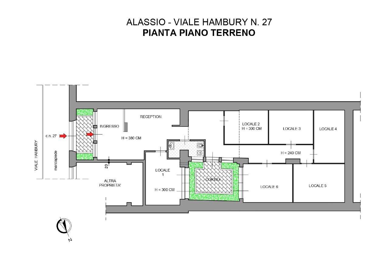 planimetria estetica_page-0001 - Shop viale Hambury, 27, Alassio - floor plans 1