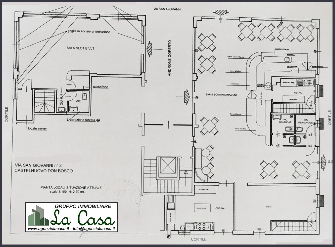 Plan - Locale Commerciale Via San Giovanni 3, 3, Castelnuovo Don Bosco - planimetria 1