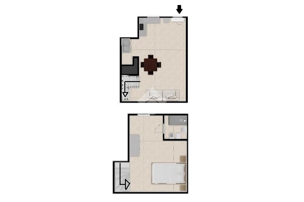 Two-room apartment Via Giuseppe Verdi, Seborga - floor plans 1