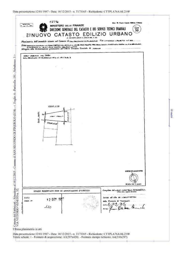 Semi-detached house Via vittorio veneto, San Secondo di Pinerolo - floor plans 1