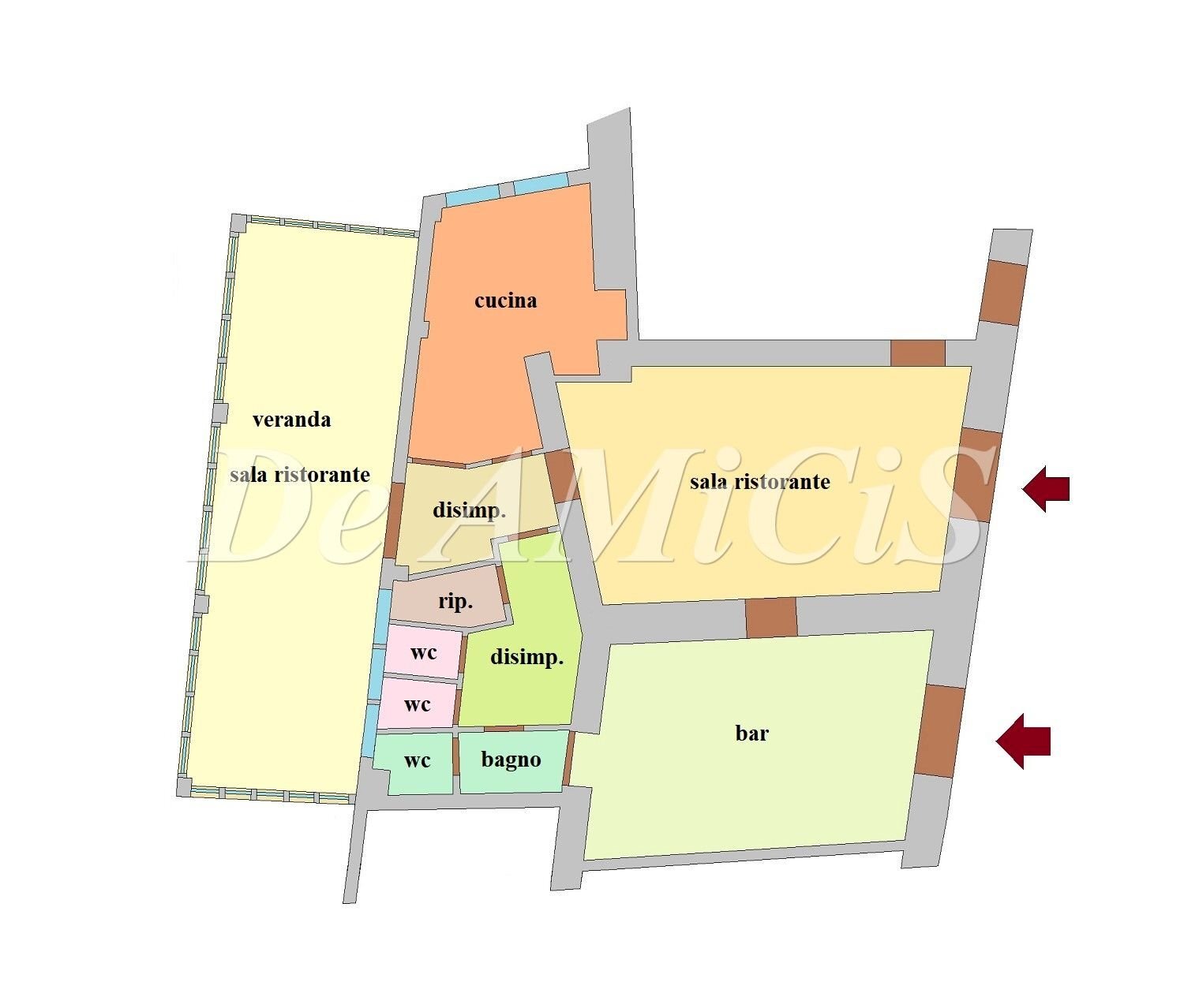 Negozio via Patrioti Martiri, Dolceacqua - planimetria 1