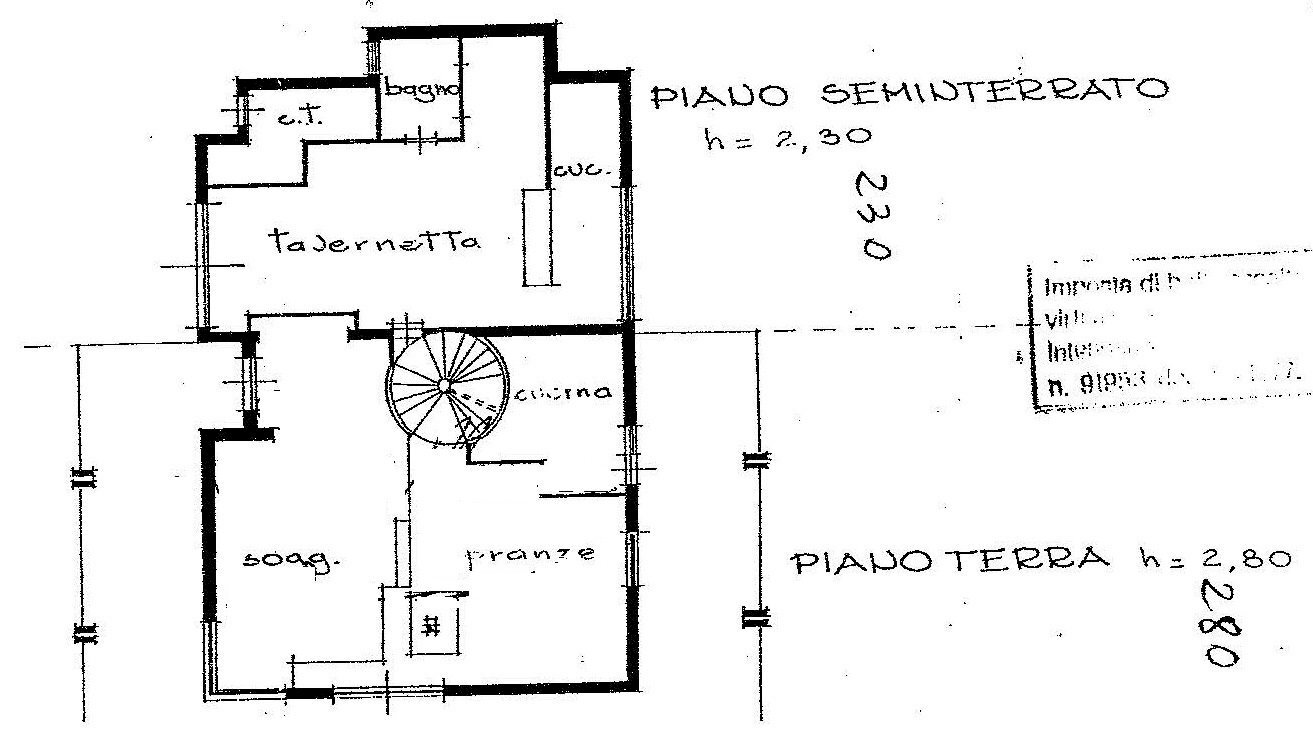 Villa Coriano - planimetria 1