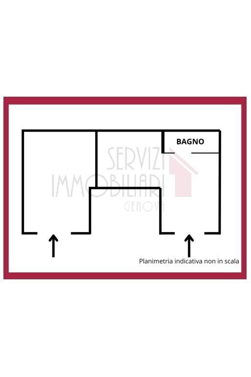 Negozio piazza Lavagna, Genova (zona Centro Storico) - planimetria 1