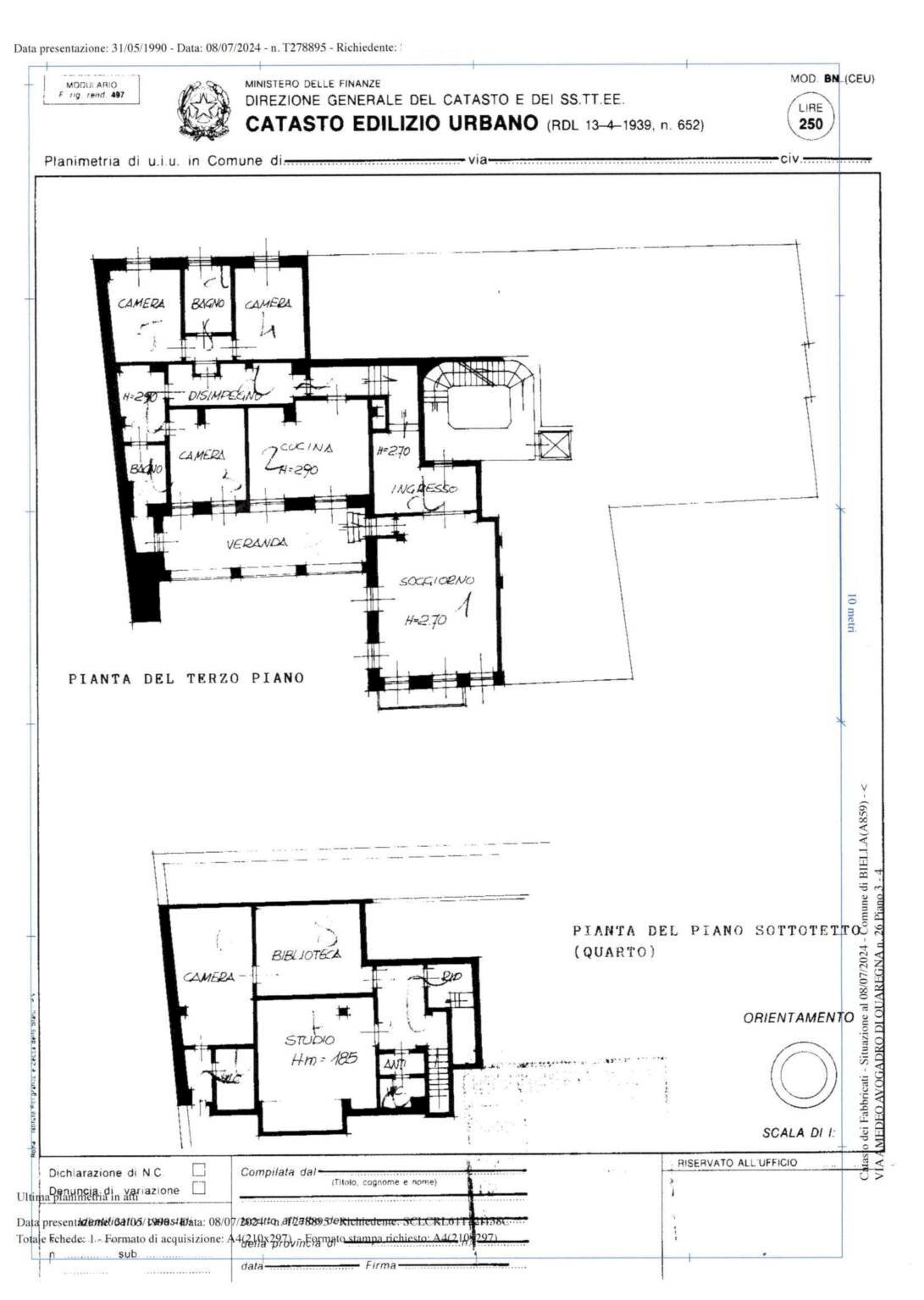 Appartamento via Amedeo Avogadro di Quaregna, 26, Biella - planimetria 1