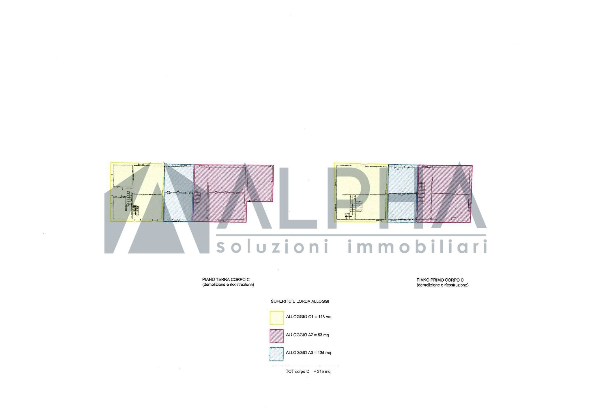 Rustic via Campazzo, Faenza - floor plans 1