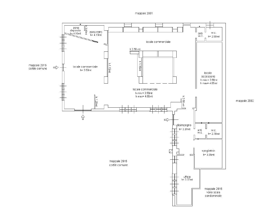 Shop Via Arò, 66, Asti - floor plans 1