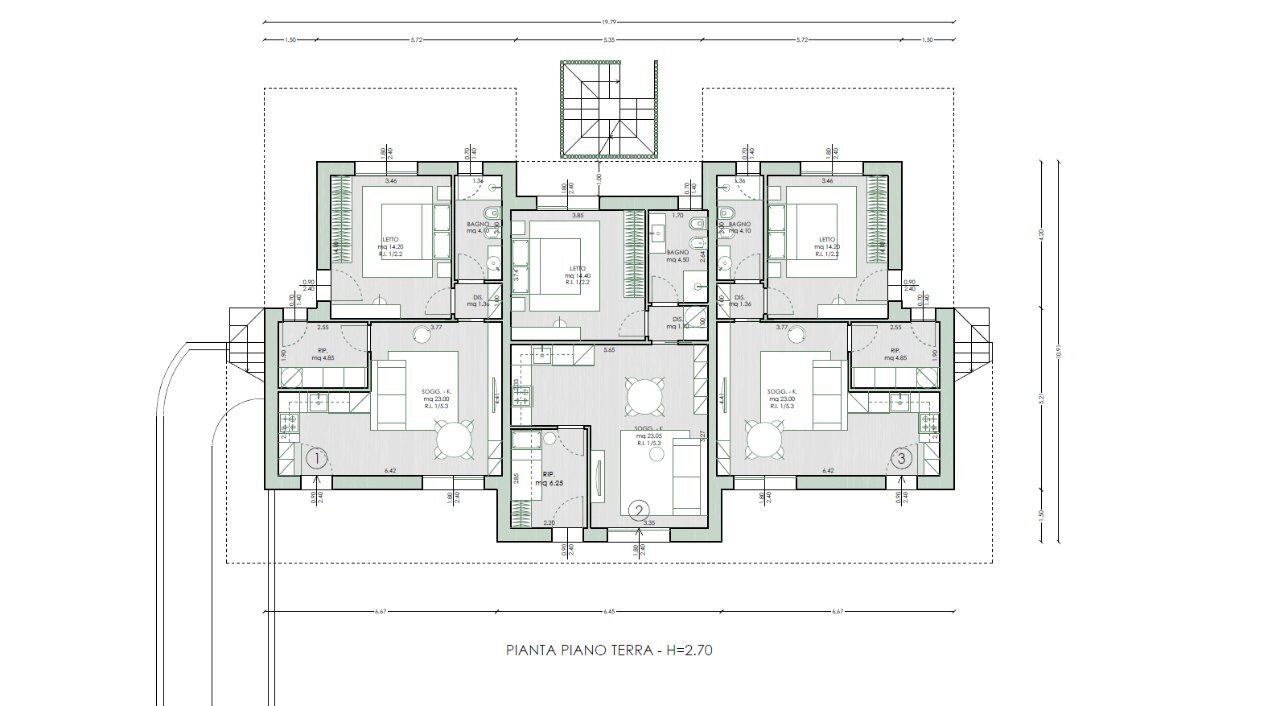 Apartment Cervia - floor plans 1