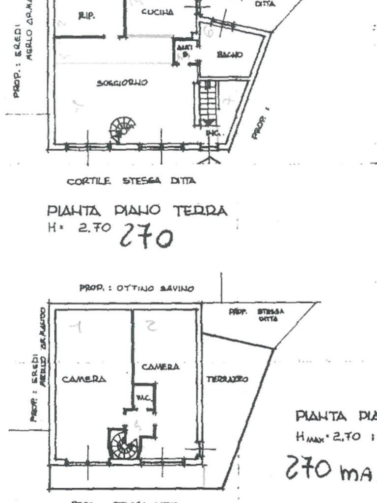 Casa semi indipendente Via Monte Marino, Ivrea - planimetria 1