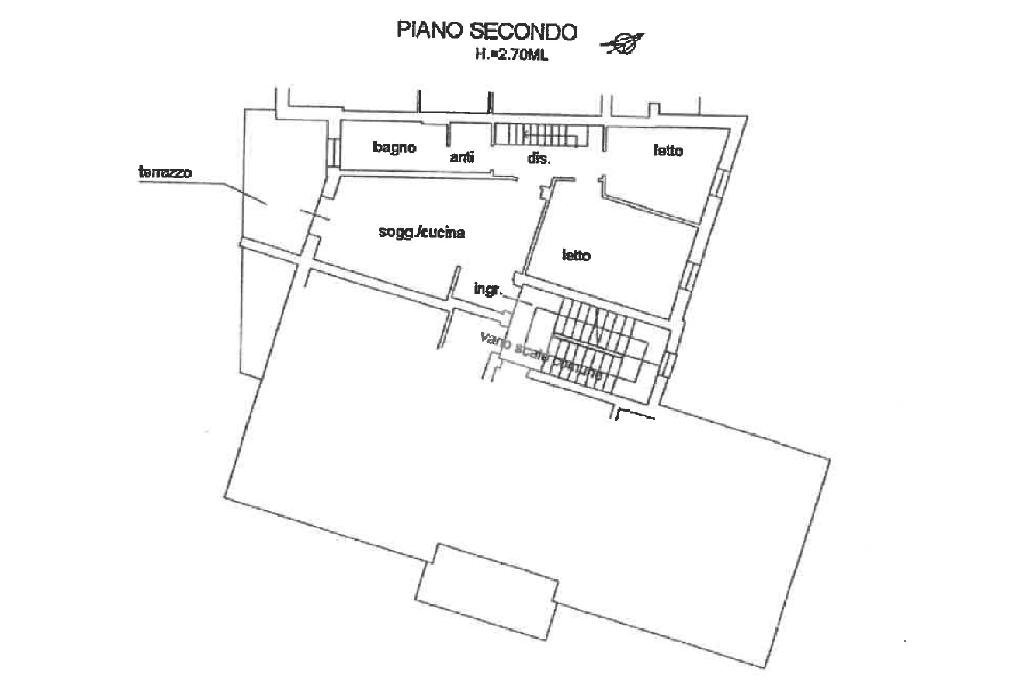 Quadrilocale Via Statale Sud, Mirandola - planimetria 1