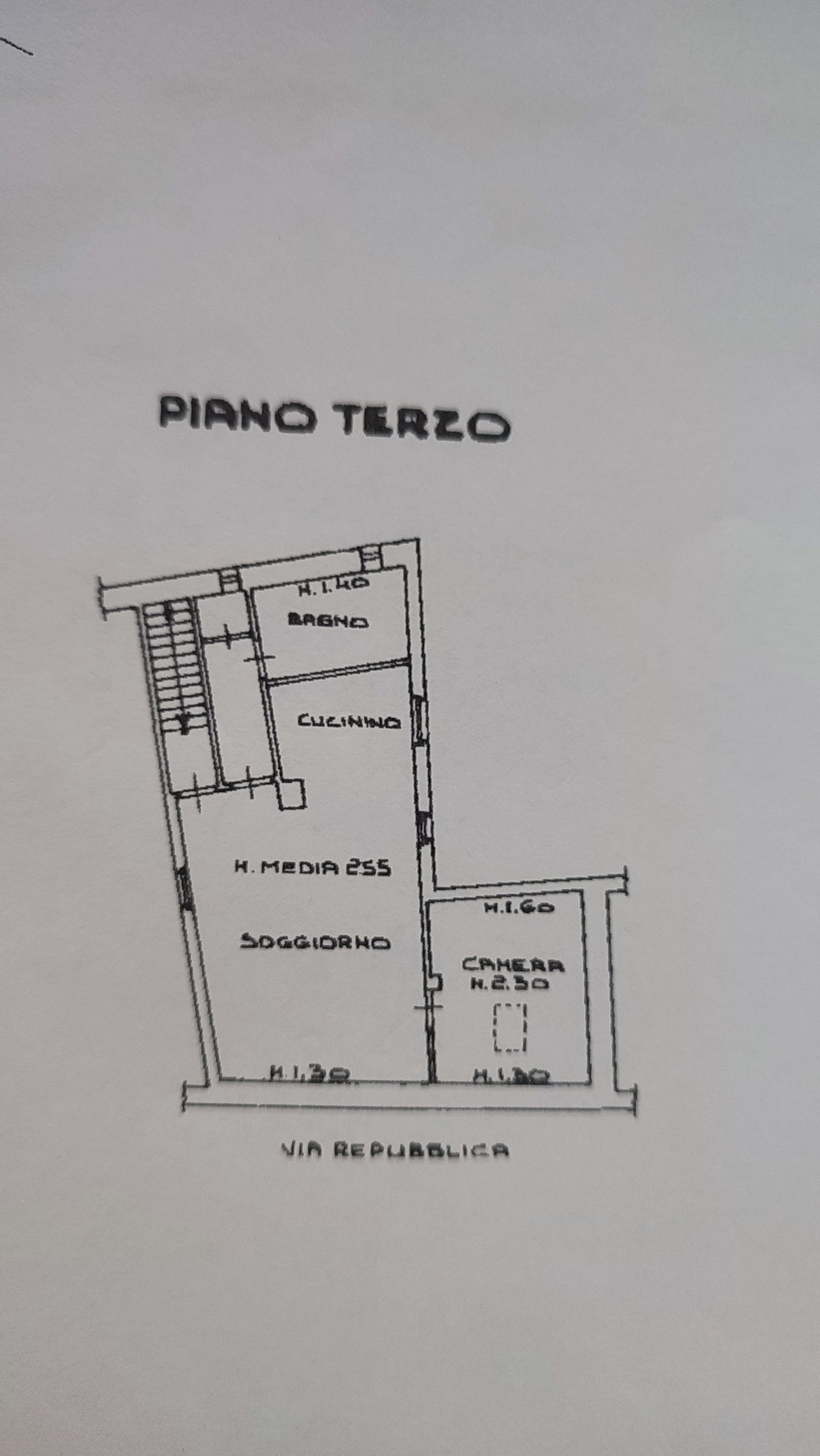 Trilocale via della republiaca, 17, Torre Pellice - planimetria 1