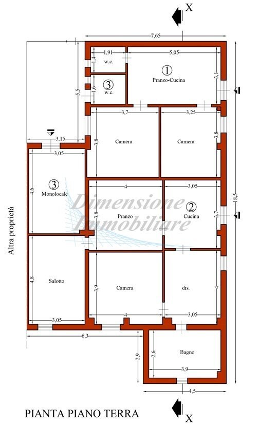 planimetria Polveroni.jpg - Porzione di casa località stradone polveroni 9/A, Rosignano Marittimo - planimetria 1