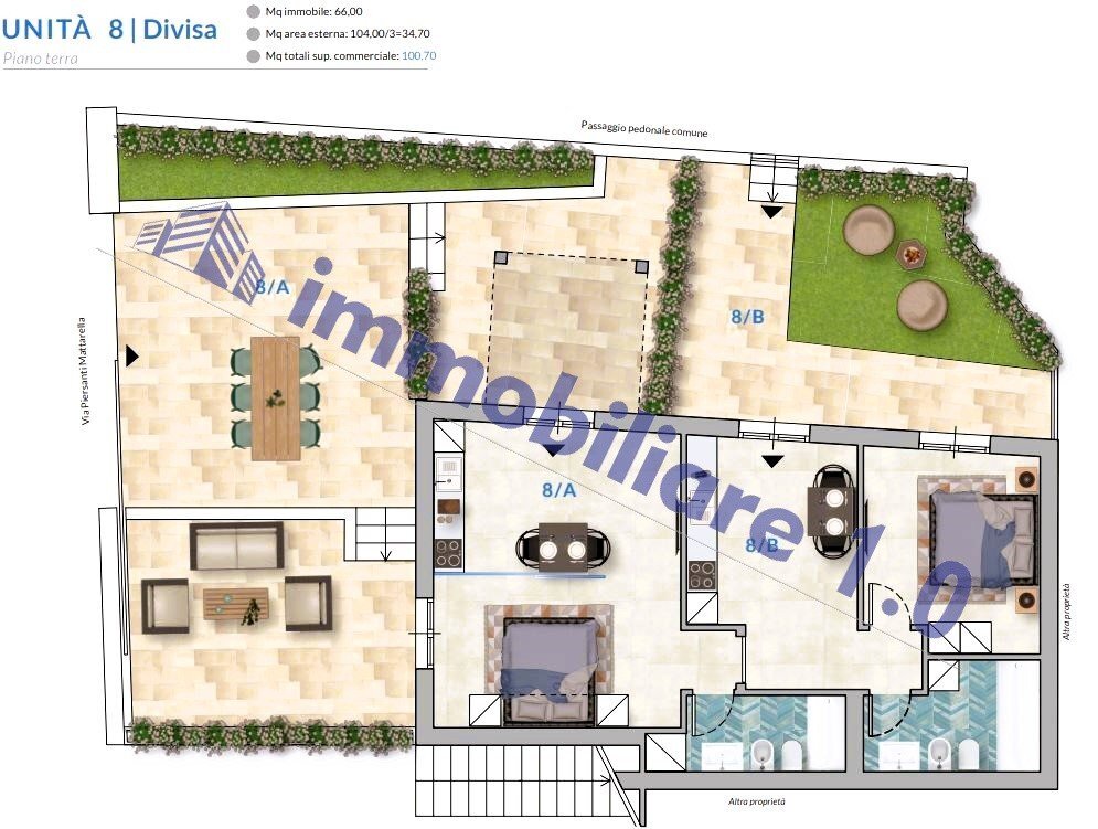 Trilocale via Savoia, 100, San Vito Lo Capo - planimetria 1