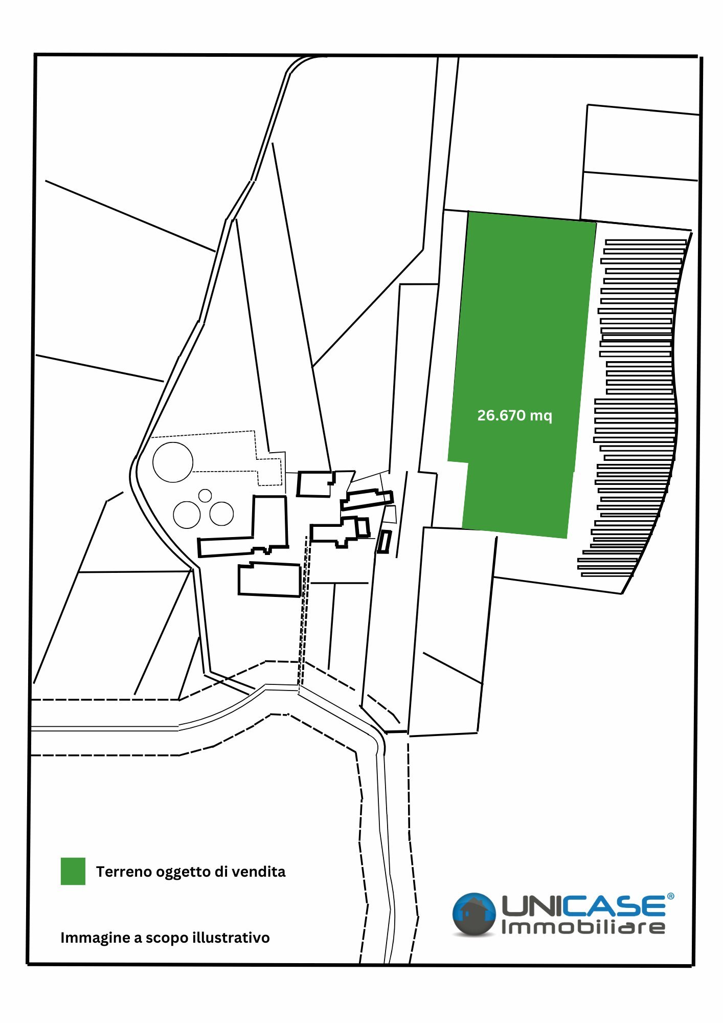 estratto - Terreno agricolo Via Tetti Elia, 13, Revello - planimetria 1