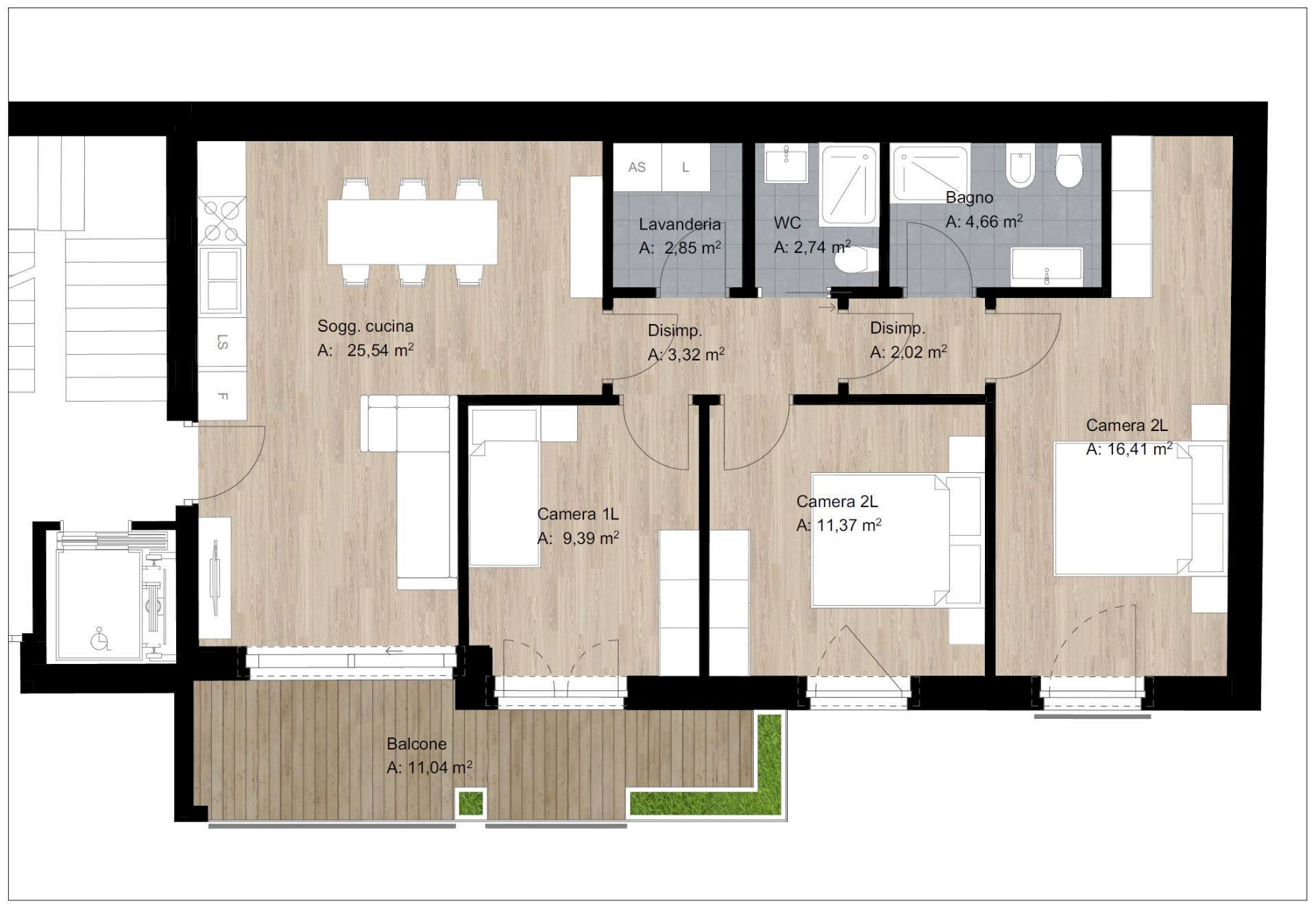 Four-room apartment VIA Dosso Dossi, Trento - photo 1