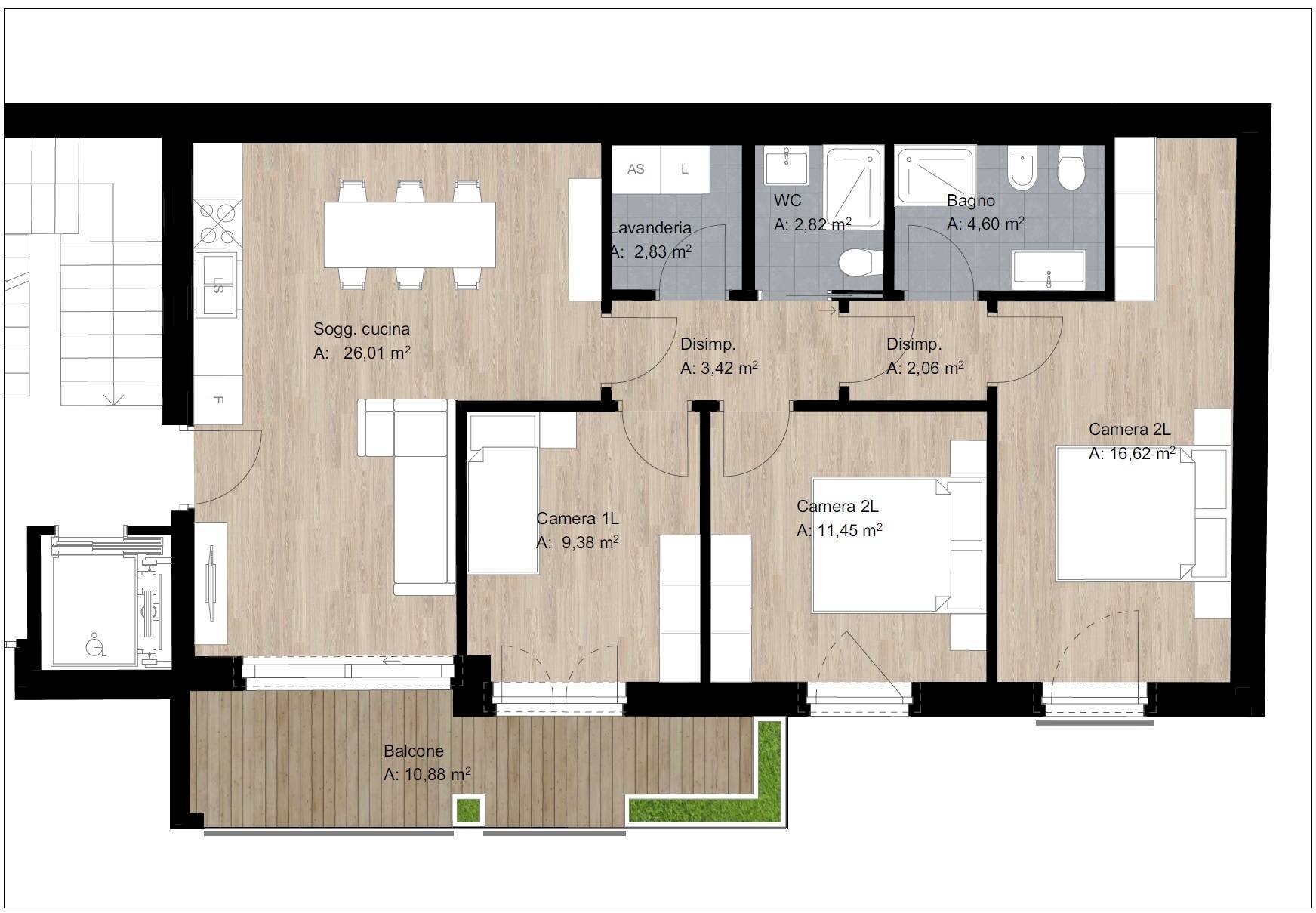 Quadrilocale VIA Dosso Dossi, Trento - foto 1