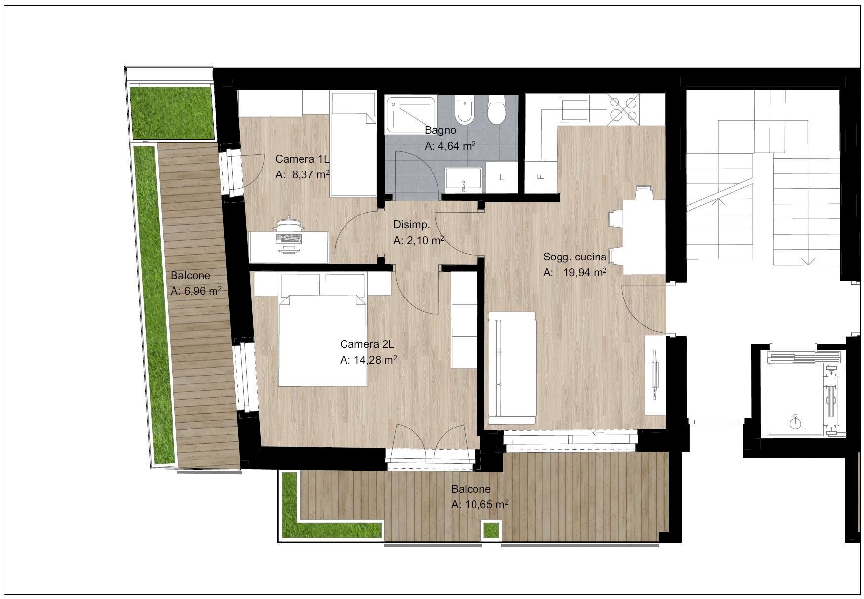 Three-room apartment Via Dosso Dossi, Trento - photo 1