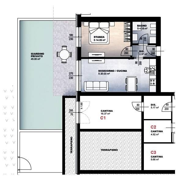 Three-room apartment SALITA DEI MOLINI, Trento (neighborhood Villazzano) - photo 1