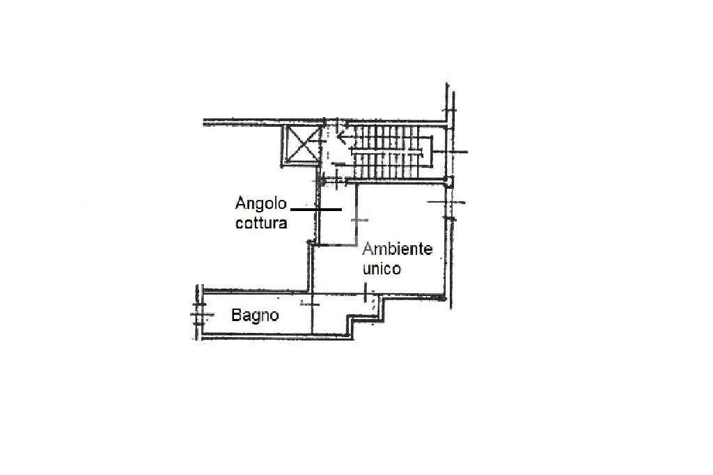 One-room apartment Via costa, Saluzzo - floor plans 1