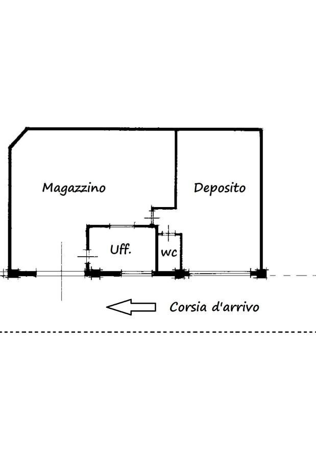 Magazzino Località Amerique, 59, Quart - planimetria 1