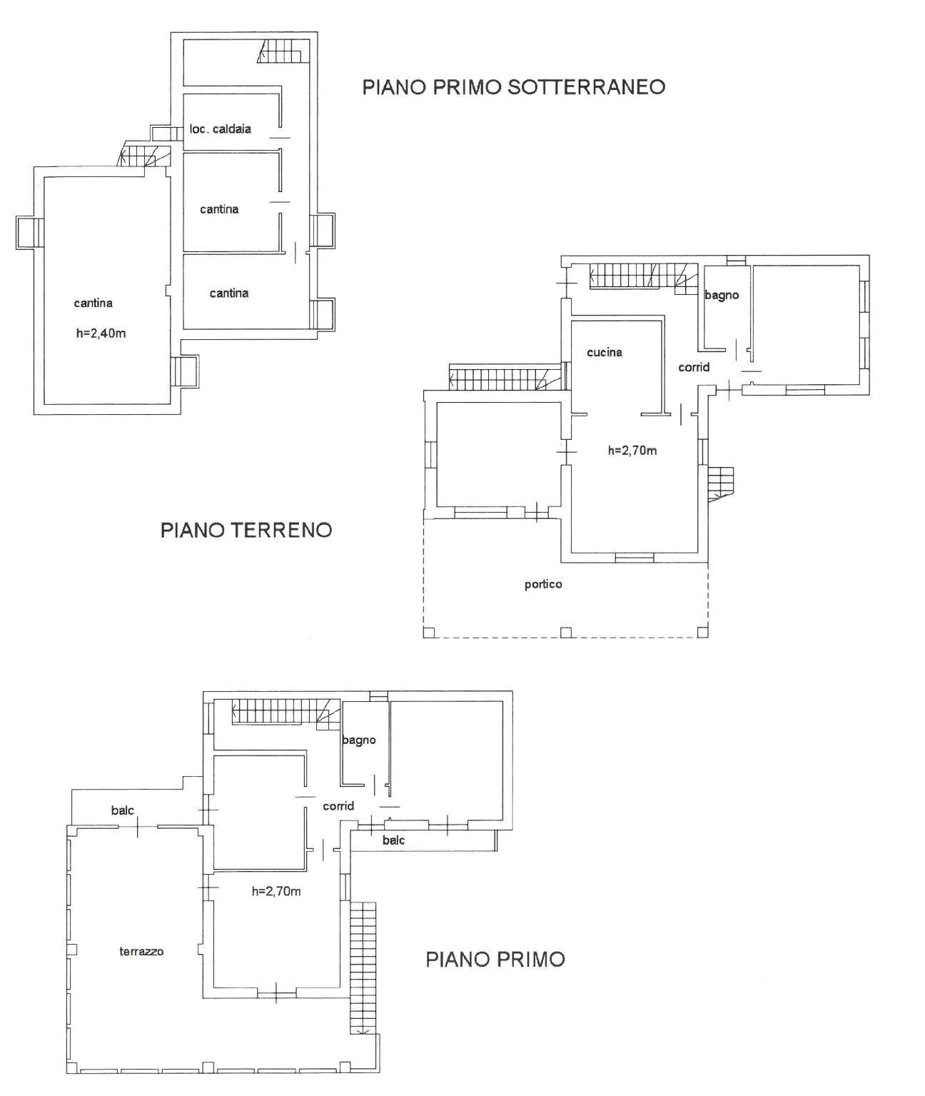 Villa via Barali, 29, Boves - floor plans 1