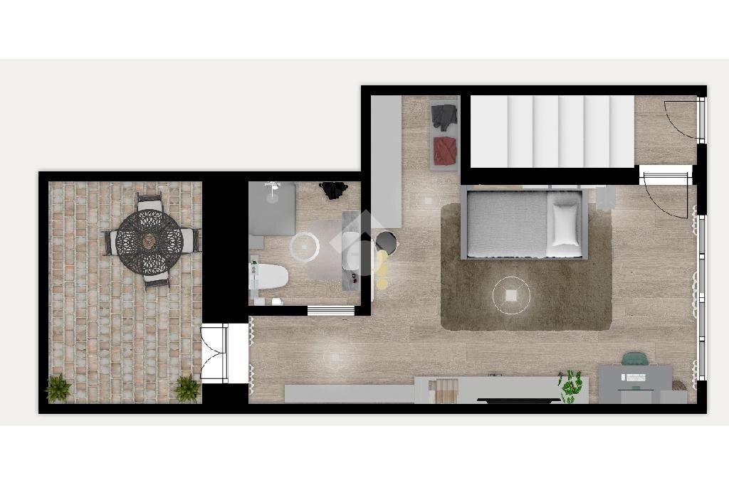 Two-room apartment Piazza Olona, Nerviano - floor plans 1