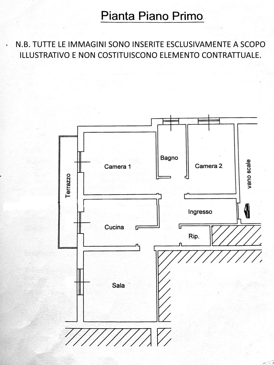 Planimetria - Quadrilocale Lerici - planimetria 1