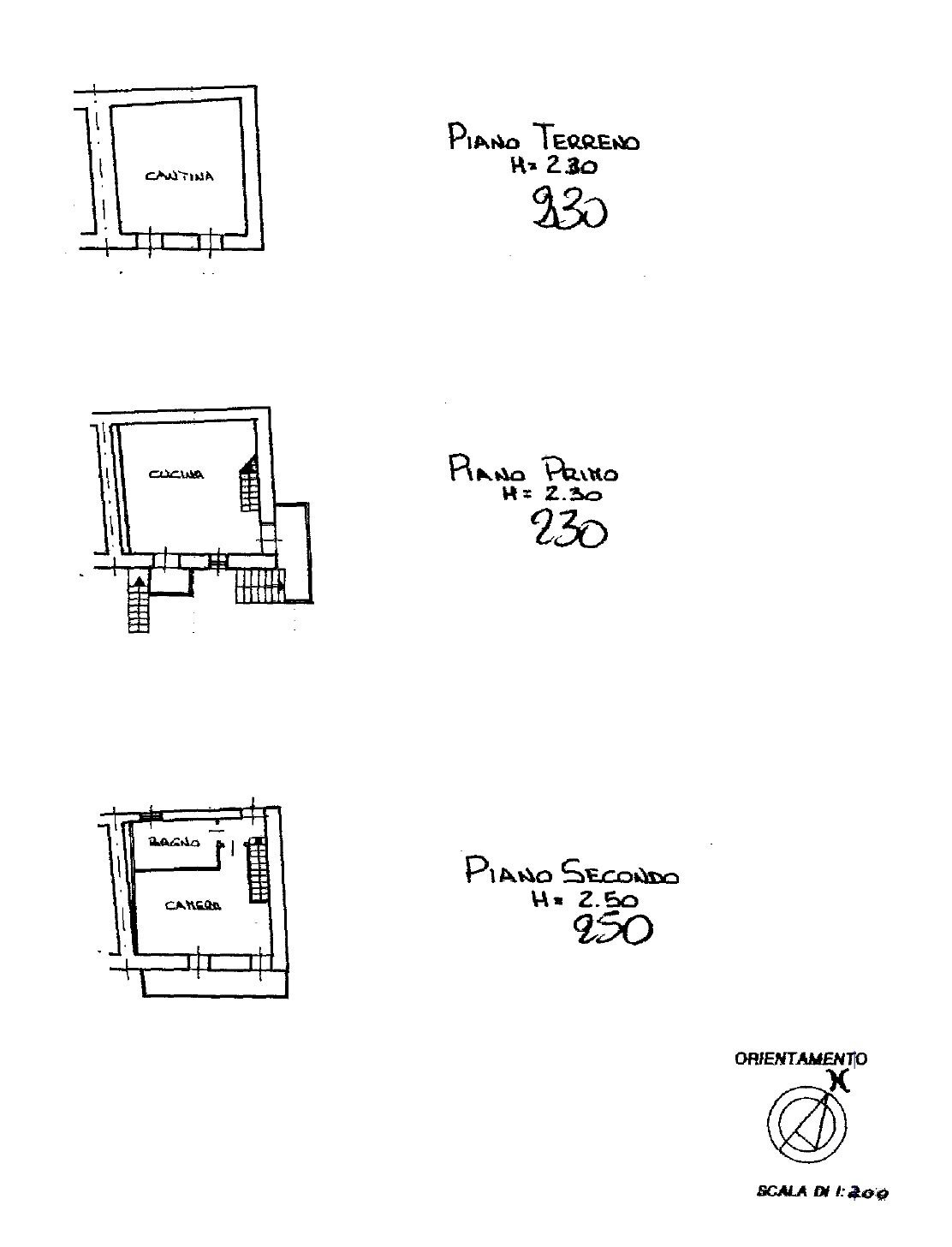 Baita borgata didiero, Salza di Pinerolo - floor plans 1