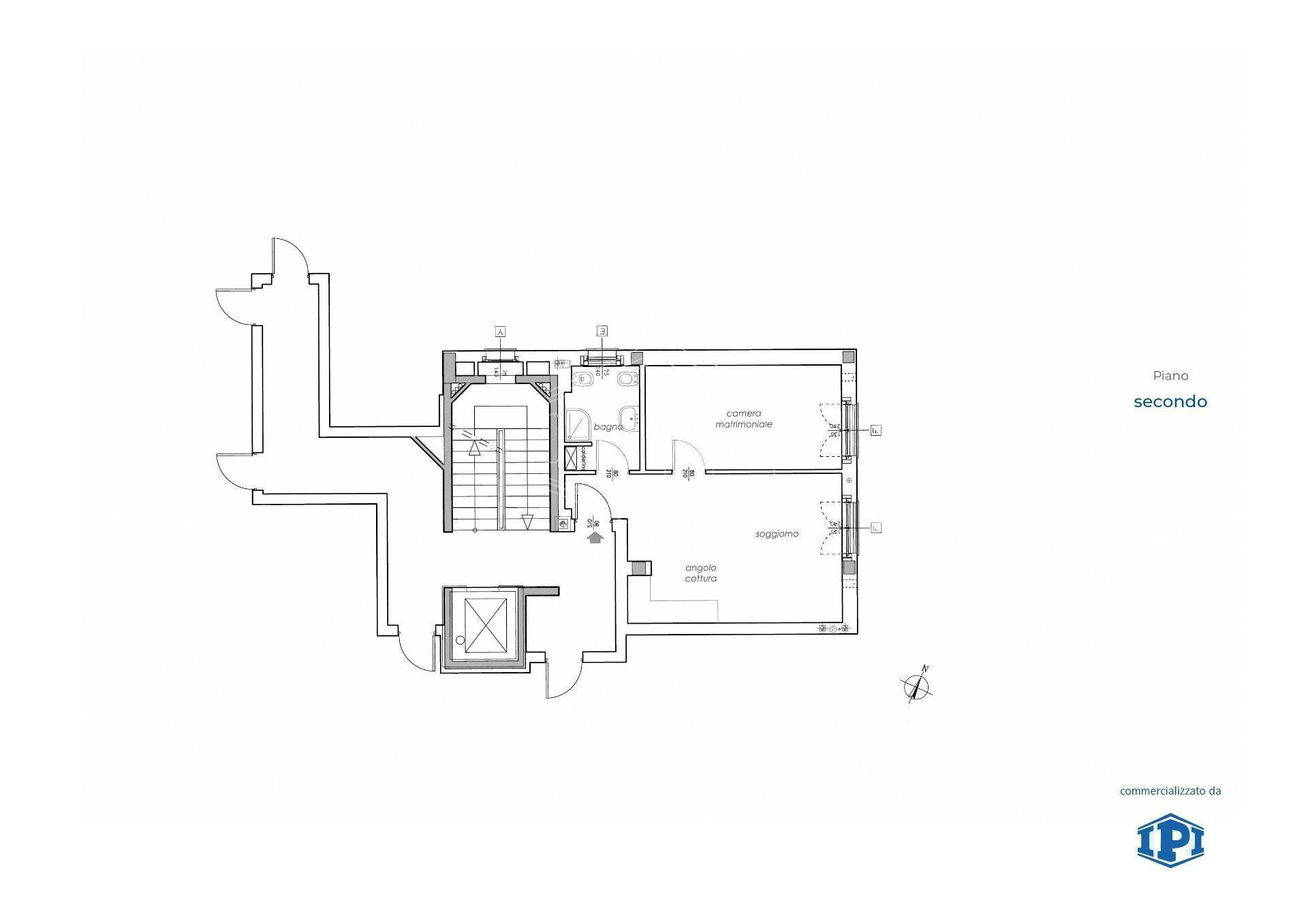 Bilocale Via Luigi Cibrario, Genova (zona Sestri Ponente) - planimetria 1