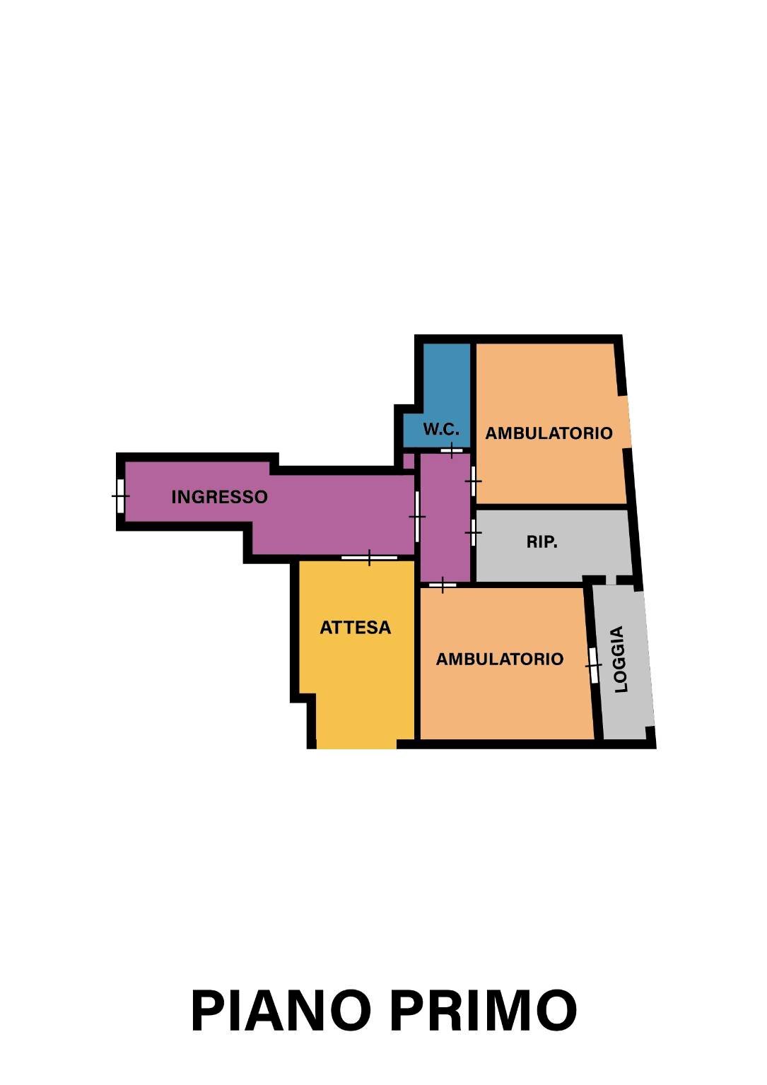 Negozio corso della Repubblica, Forlì - planimetria 1