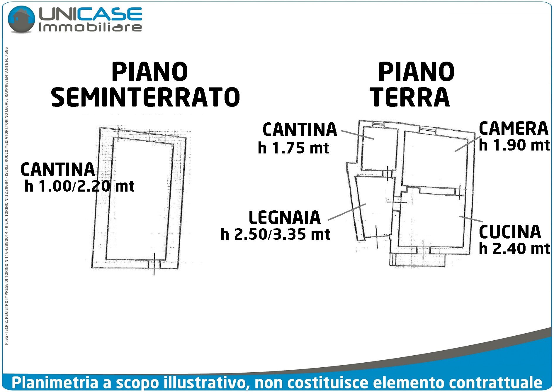 Rustico Borgata Carbonieri, Bobbio Pellice - planimetria 1