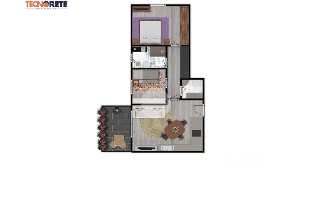 Trilocale Via Trieste, Santo Stefano Ticino - planimetria 1