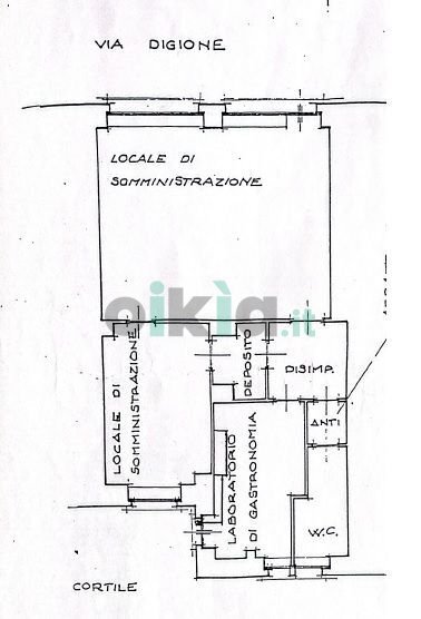 Cafeteria - Cold Bar Via Digione, 17, Torino (neighborhood Campidoglio) - floor plans 1