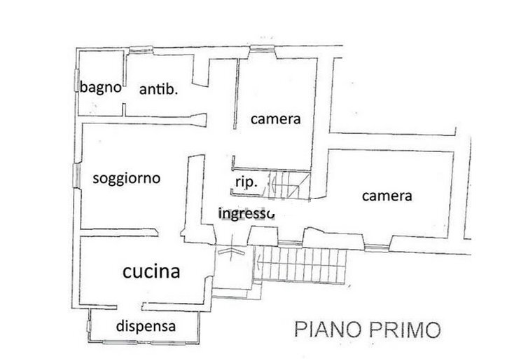 PLAN PIANO 1.png - Independent house via dei molini, Sarzana - floor plans 1