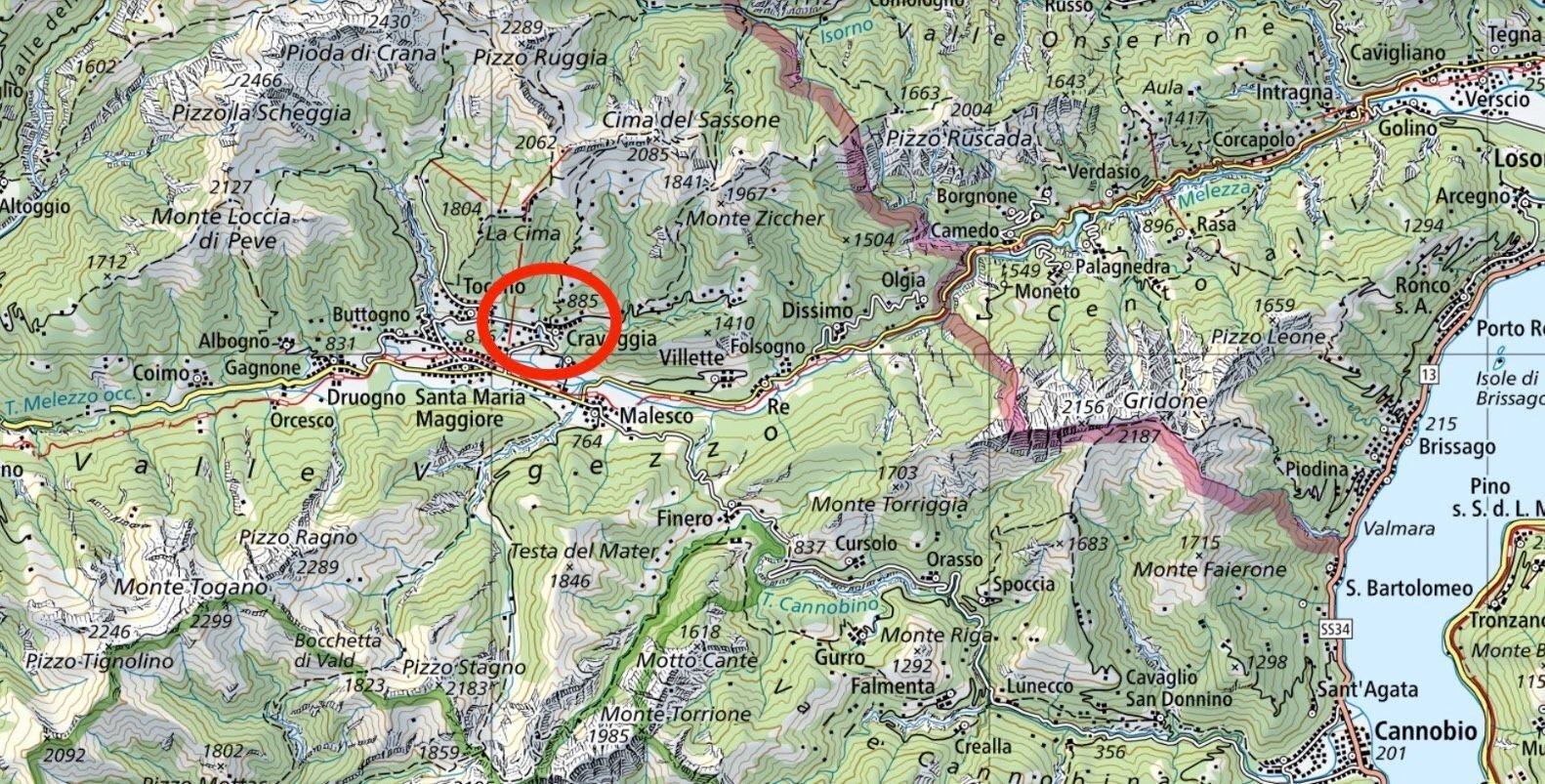 Villa via Melezzo Santa Maria Maggiore, 39, Craveggia - planimetria 1