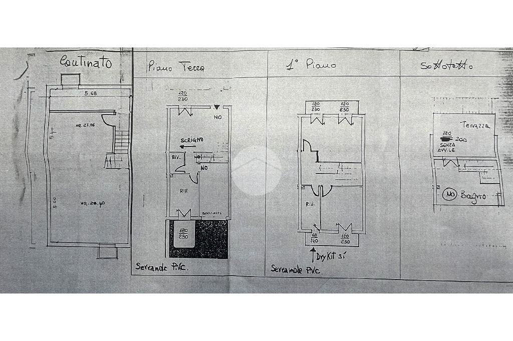 Terraced Villa Via Orsoleto, Rimini - floor plans 1