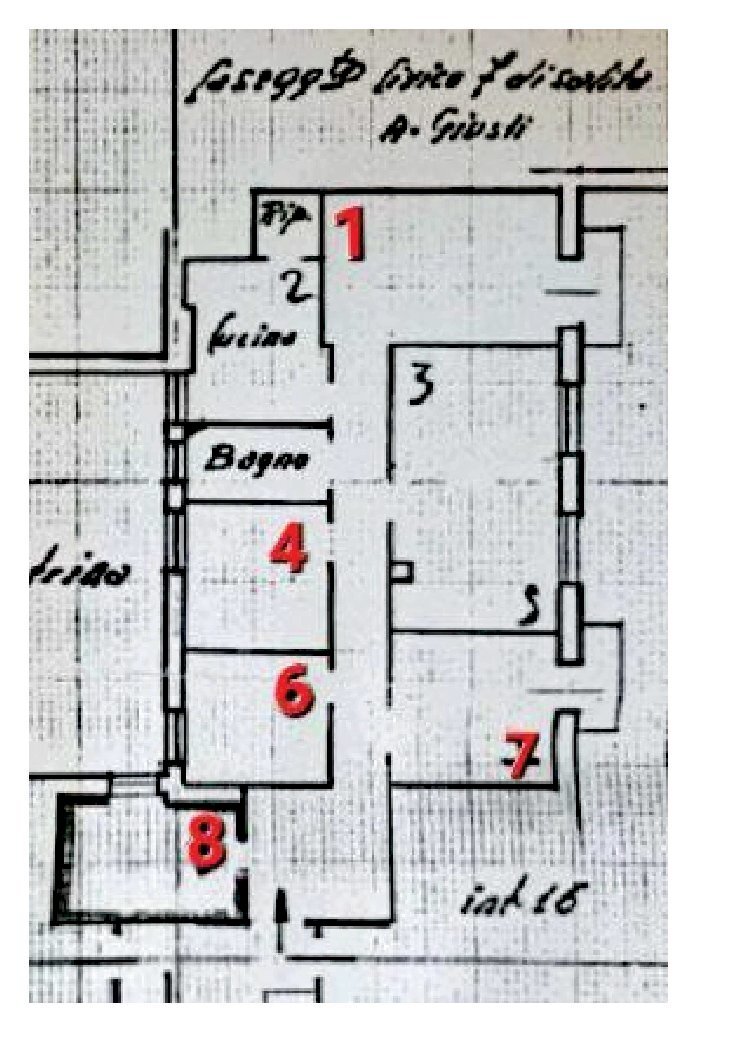 Non-buildable land salita Antonio Giusti, 5, Genova (neighborhood Principe) - floor plans 1