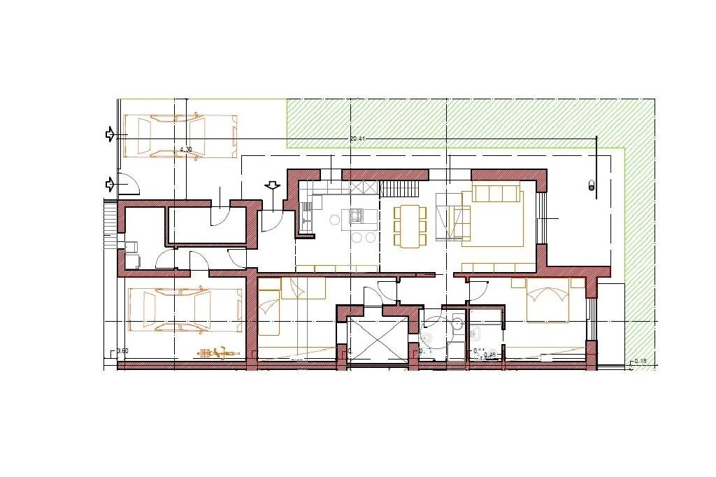Porzione di casa Viale dello Sport, Zola Predosa - planimetria 1