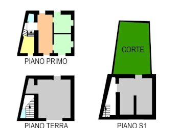 planimetria - Three-room apartment via San Sebastiano, 11, Ceriana - photo 28