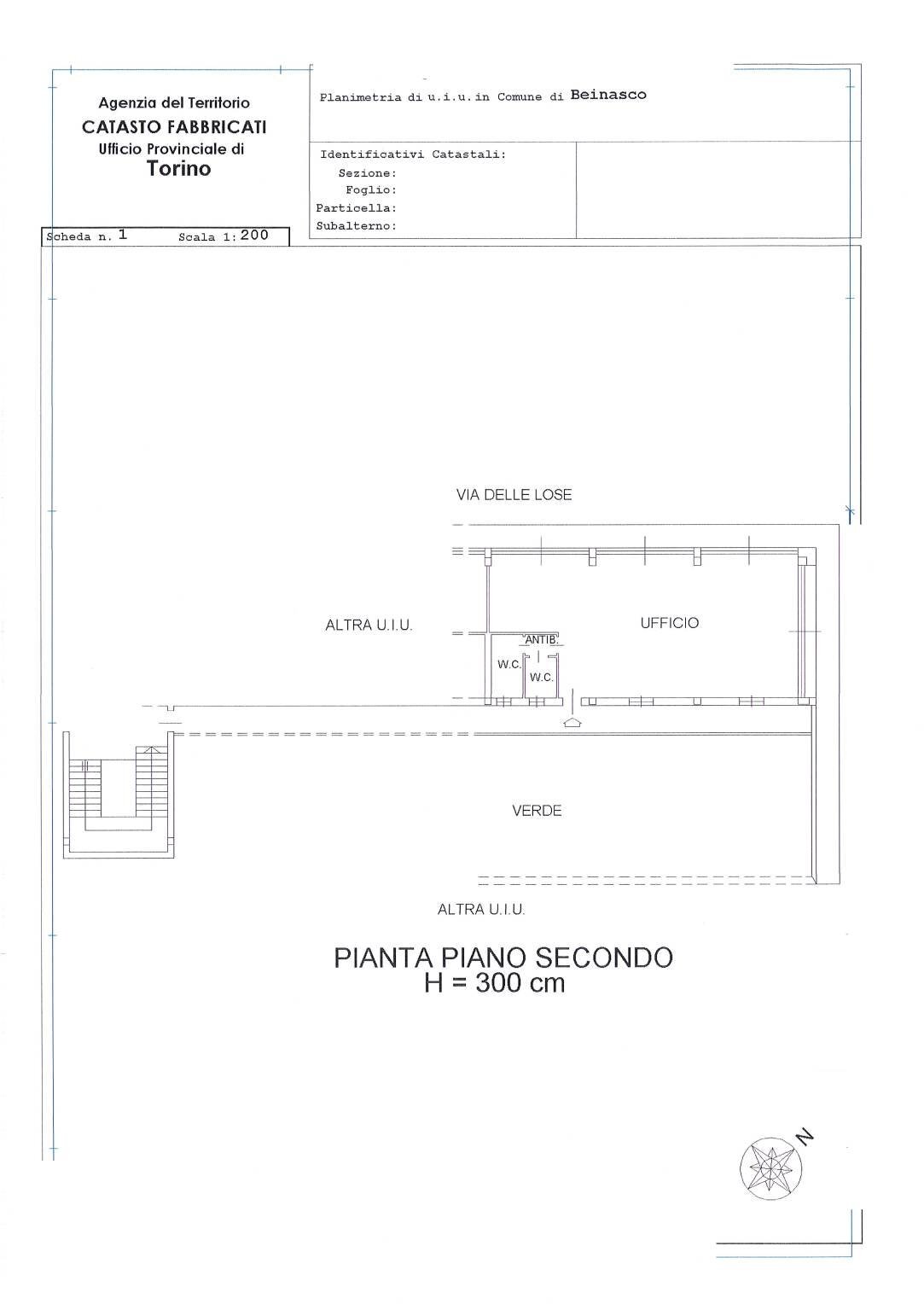 Office via Lose, 7, Beinasco - floor plans 1