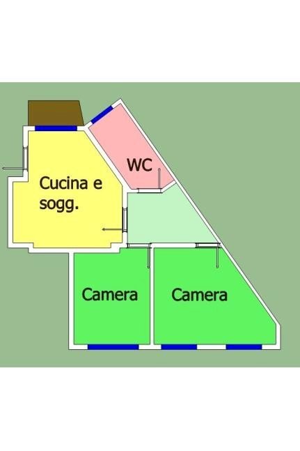 Trilocale via Roma, 109, Pino Torinese - planimetria 1