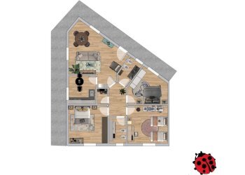 PLAN RENDER.jpg - Appartamento Via Cesare Bertagnini 13, La Spezia - foto 28