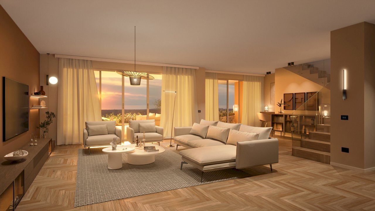 attico_soggiorno_sunset - Apartment Via Muzio Clementi 10, Monza - photo 2