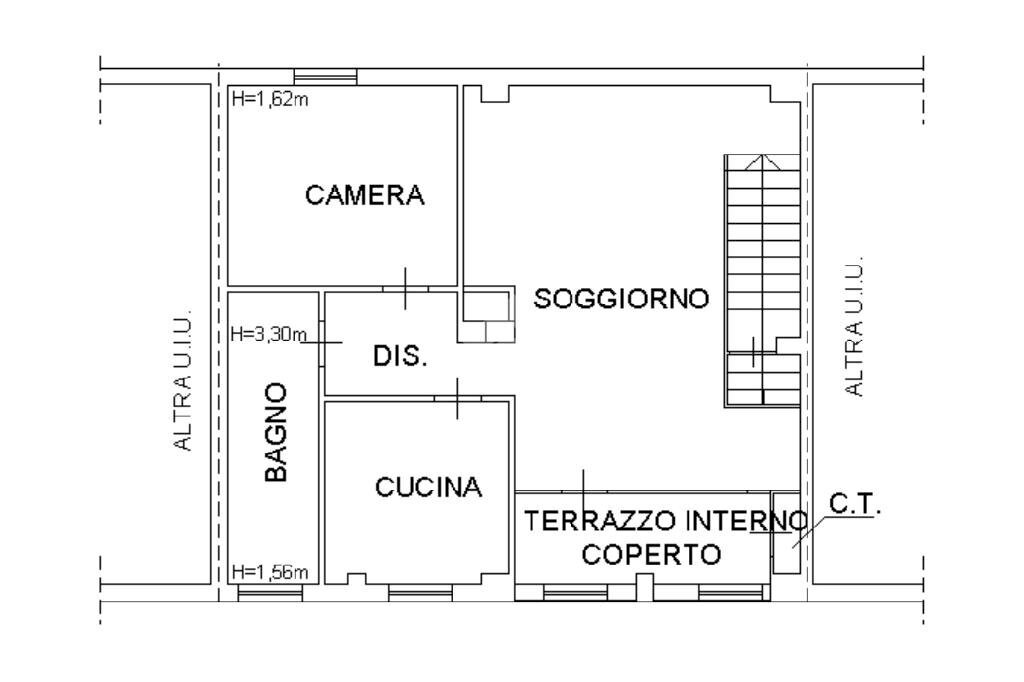 Quadrilocale Via Banna, San Francesco al Campo - planimetria 1