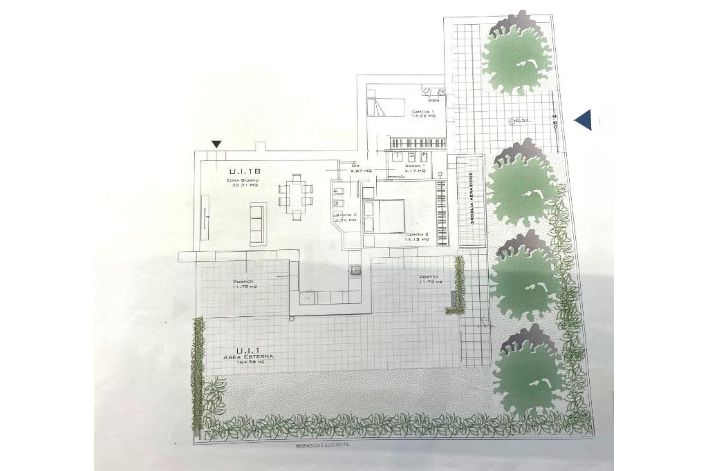 Trilocale Viale Tredici aviatori, Rimini - planimetria 1