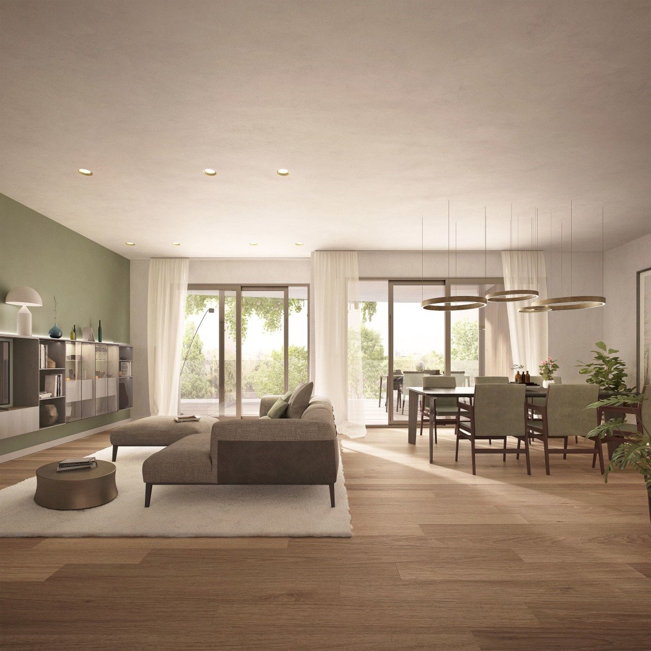 living - Quadrilocale Via Muzio Clementi 10, Monza - foto 1