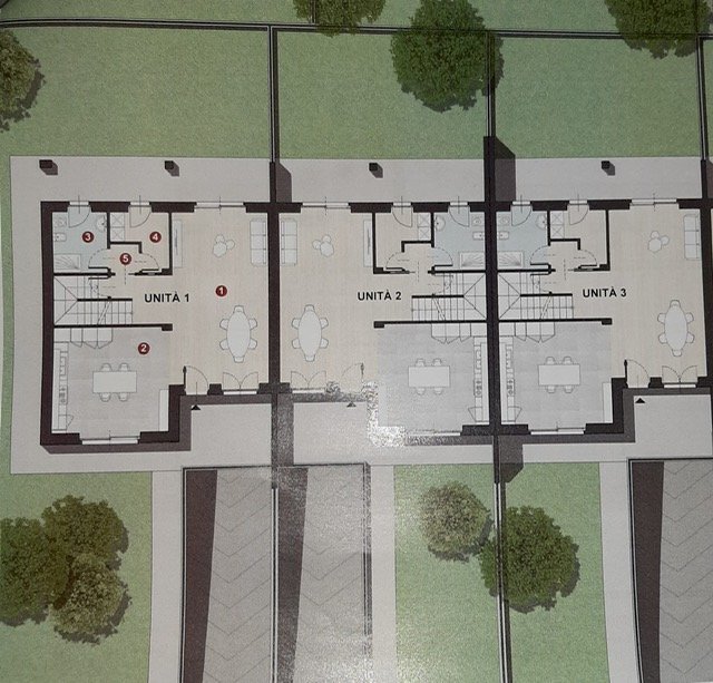 Terraced Villa Via Delfino, hamlet San Rocco Di Bernezzo, Bernezzo - floor plans 1