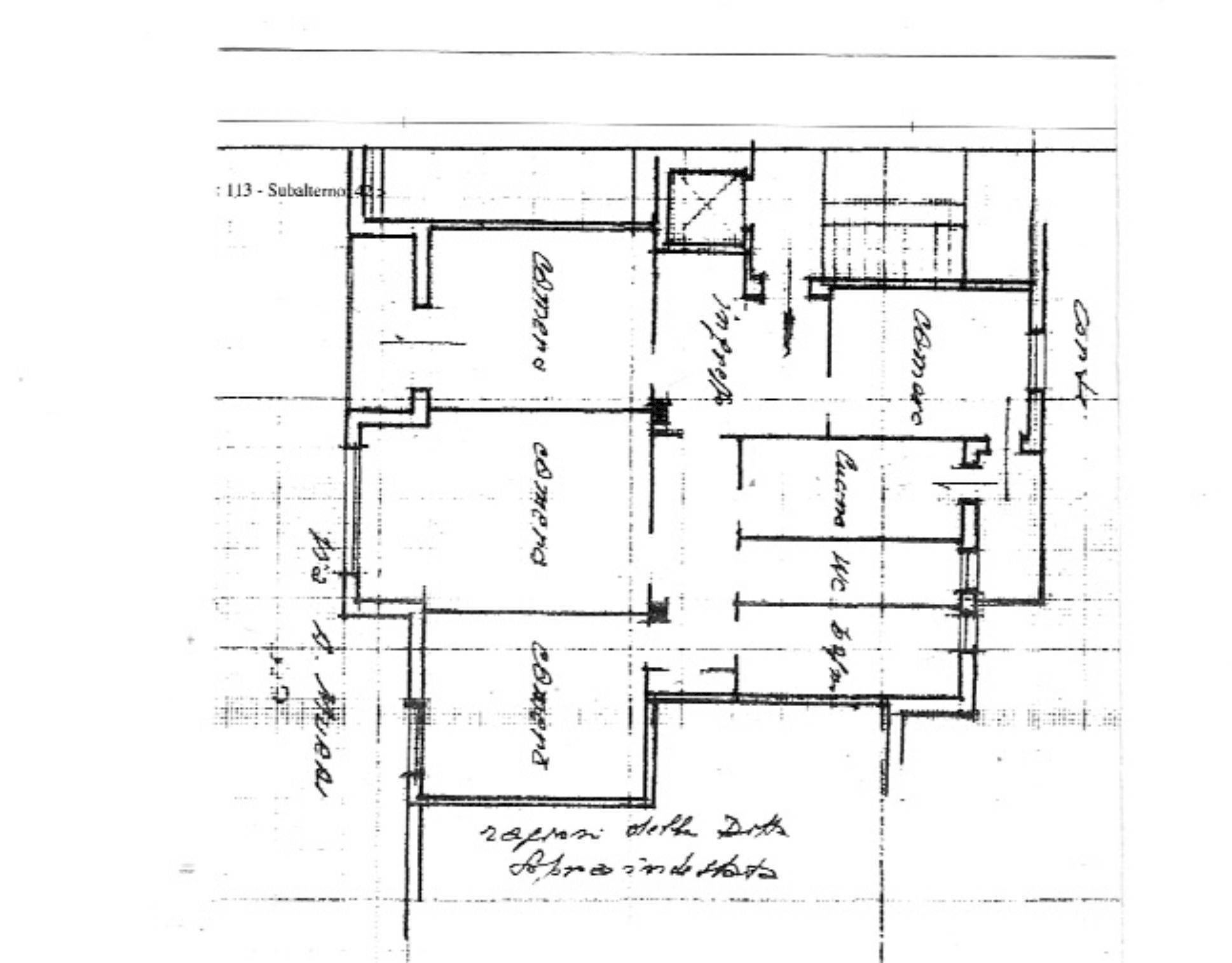 Four-room apartment via Augusto Murri, 49, Bologna (neighborhood Colli) - floor plans 1