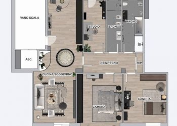 Quadrilocale via Augusto Murri, 49, Bologna (zona Colli) - foto 37