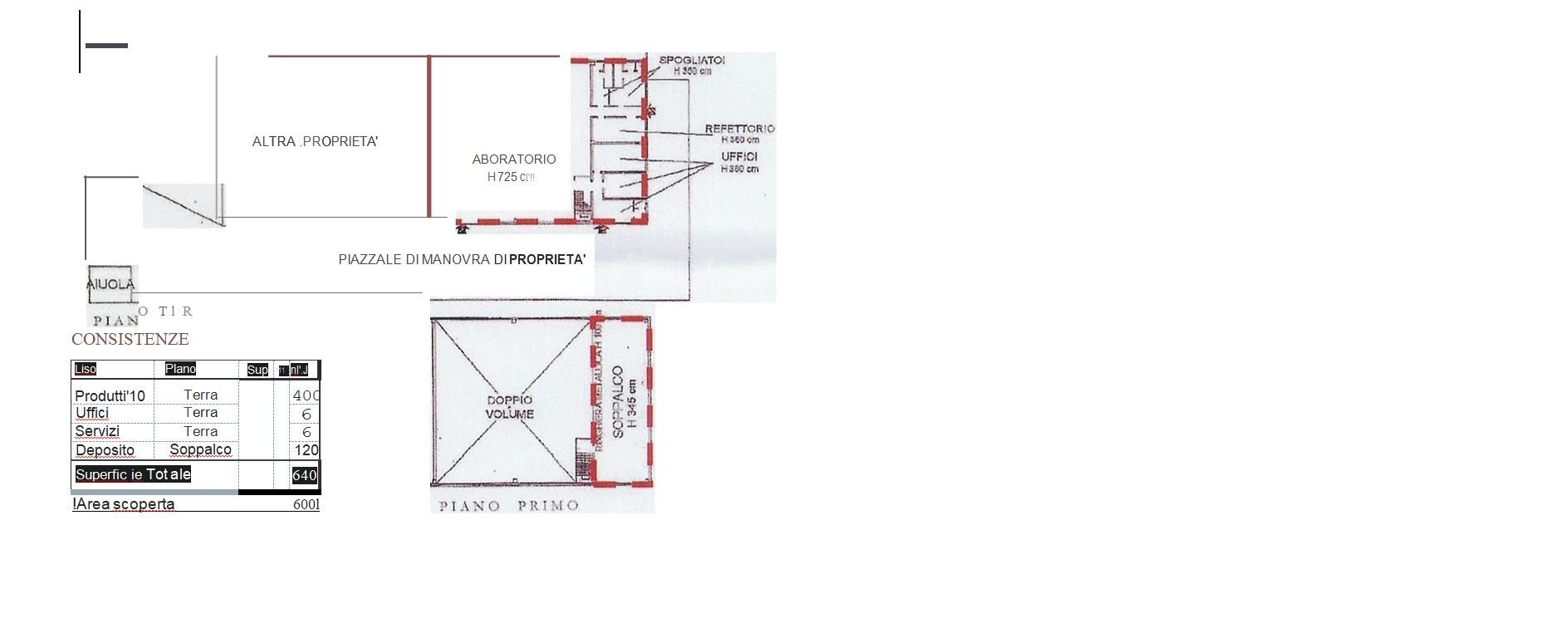 Capannone Bologna (zona San Vitale) - planimetria 1